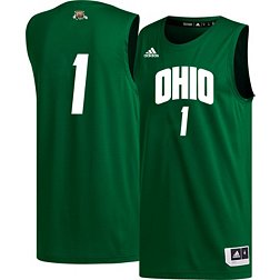 adidas Men's Ohio Bobcats #1 Green Replica Swing Basketball Jersey