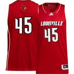 adidas Men's Louisville Cardinals #45 Cardinal Red Swingman Replica Basketball Jersey