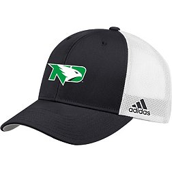 adidas Men's North Dakota Fighting Hawks Black Adjustable Trucker Hat