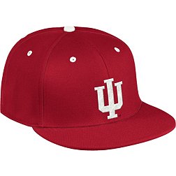 adidas Men's Indiana Hoosiers Crimson On-Field Baseball Fitted Hat