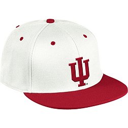 adidas Men's Indiana Hoosiers White On-Field Baseball Fitted Hat