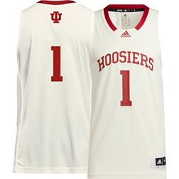 adidas Men's Indiana Hoosiers #1 White Swingman Replica Basketball Jersey