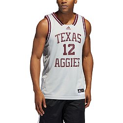 adidas Men's Texas A&M Aggies #1 Grey Reverse Retro 2.0 Replica Basketball Jersey
