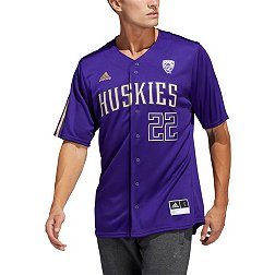 adidas Men's Washington Huskies Purple #22 Replica Baseball Jersey