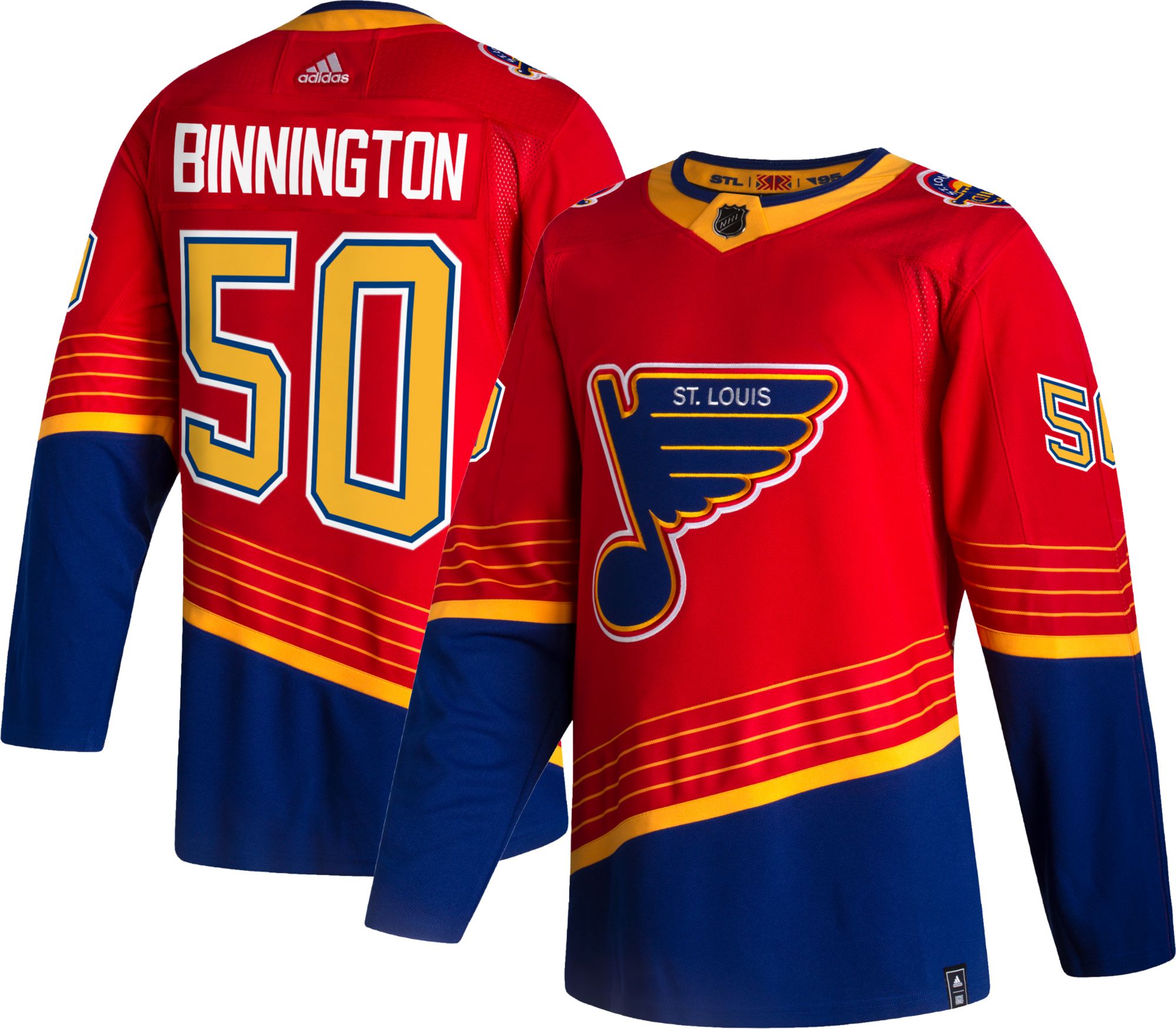 Blues best sale jersey binnington