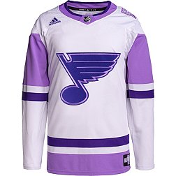 Adidas St. Louis Blues Hockey Fights Cancer Adizero Authentic Jersey, Men's, Size 54, White | Holiday Gift