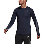 adidas Men's Run Icon Full Reflective 3-Stripes Long Sleeve T-Shirt