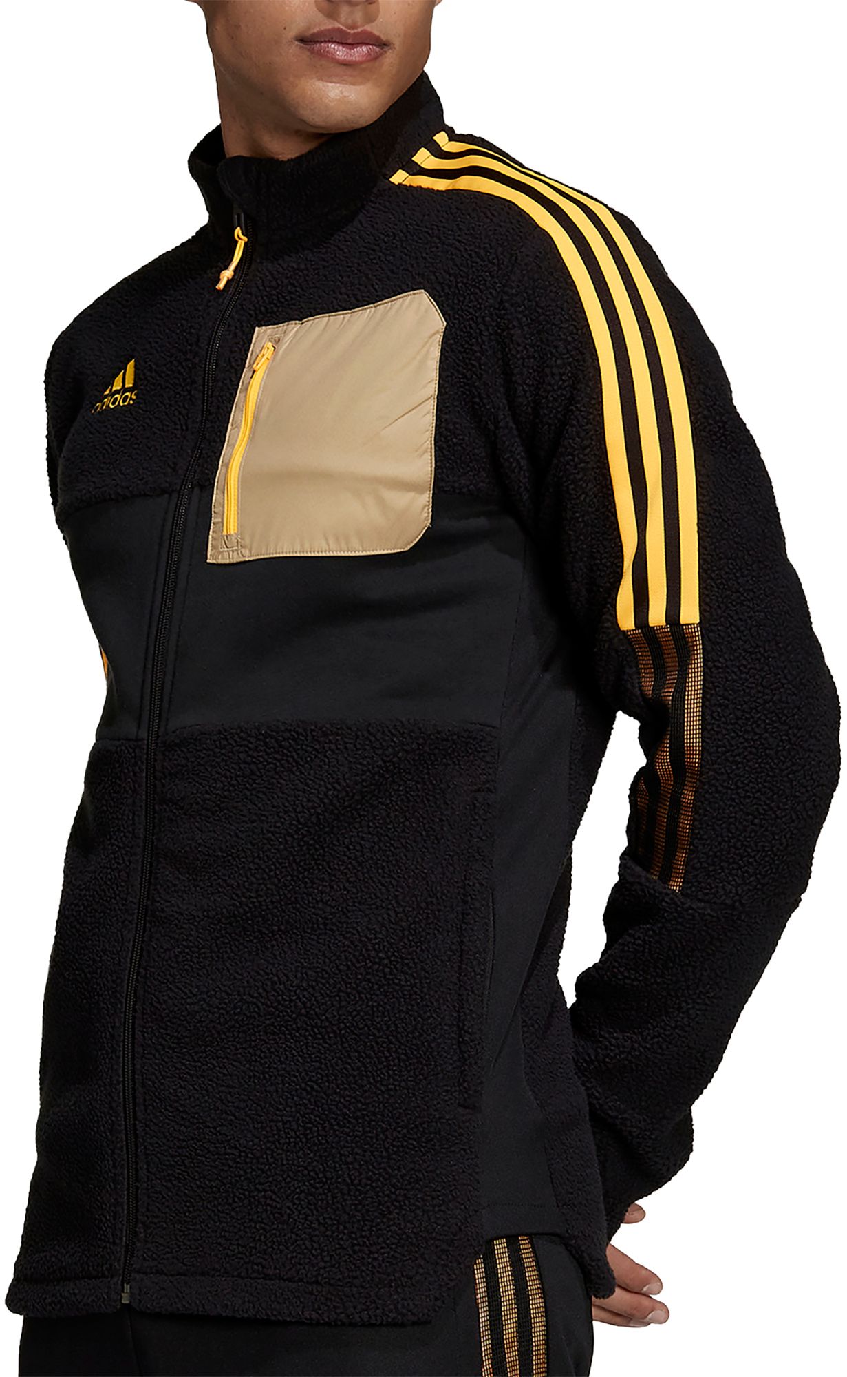 adidas men's tiro winterized sherpa track jacket