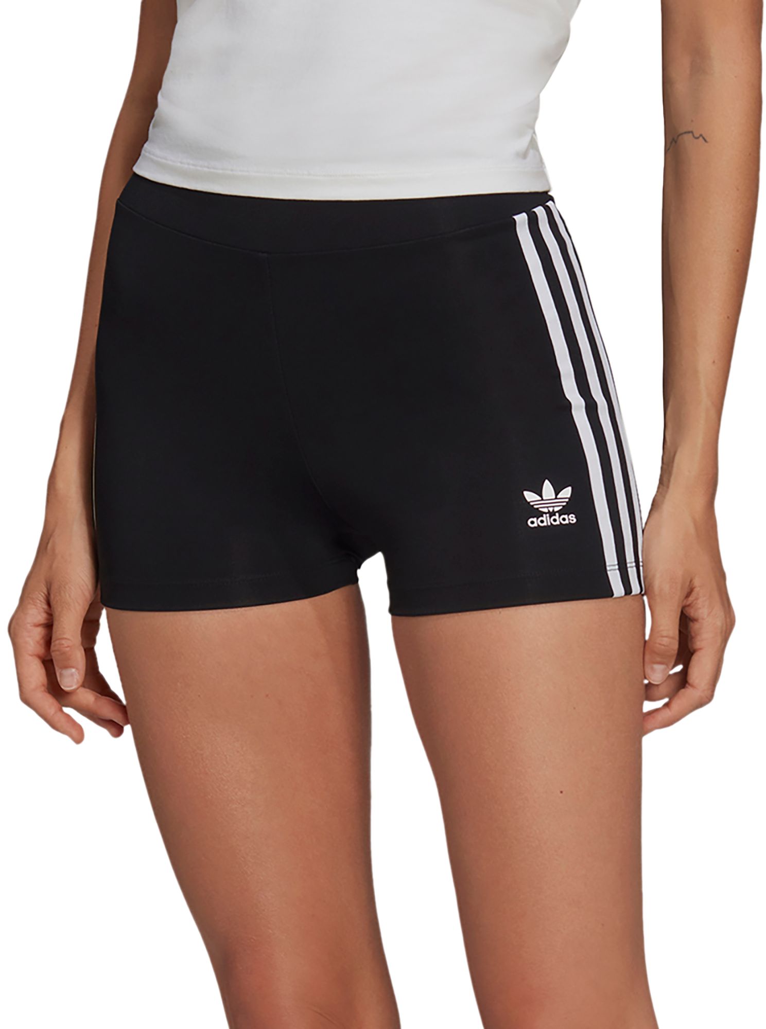 white adidas shorts womens