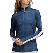 adidas Women's Printed Sun Protection Long Sleeve Golf Shirt