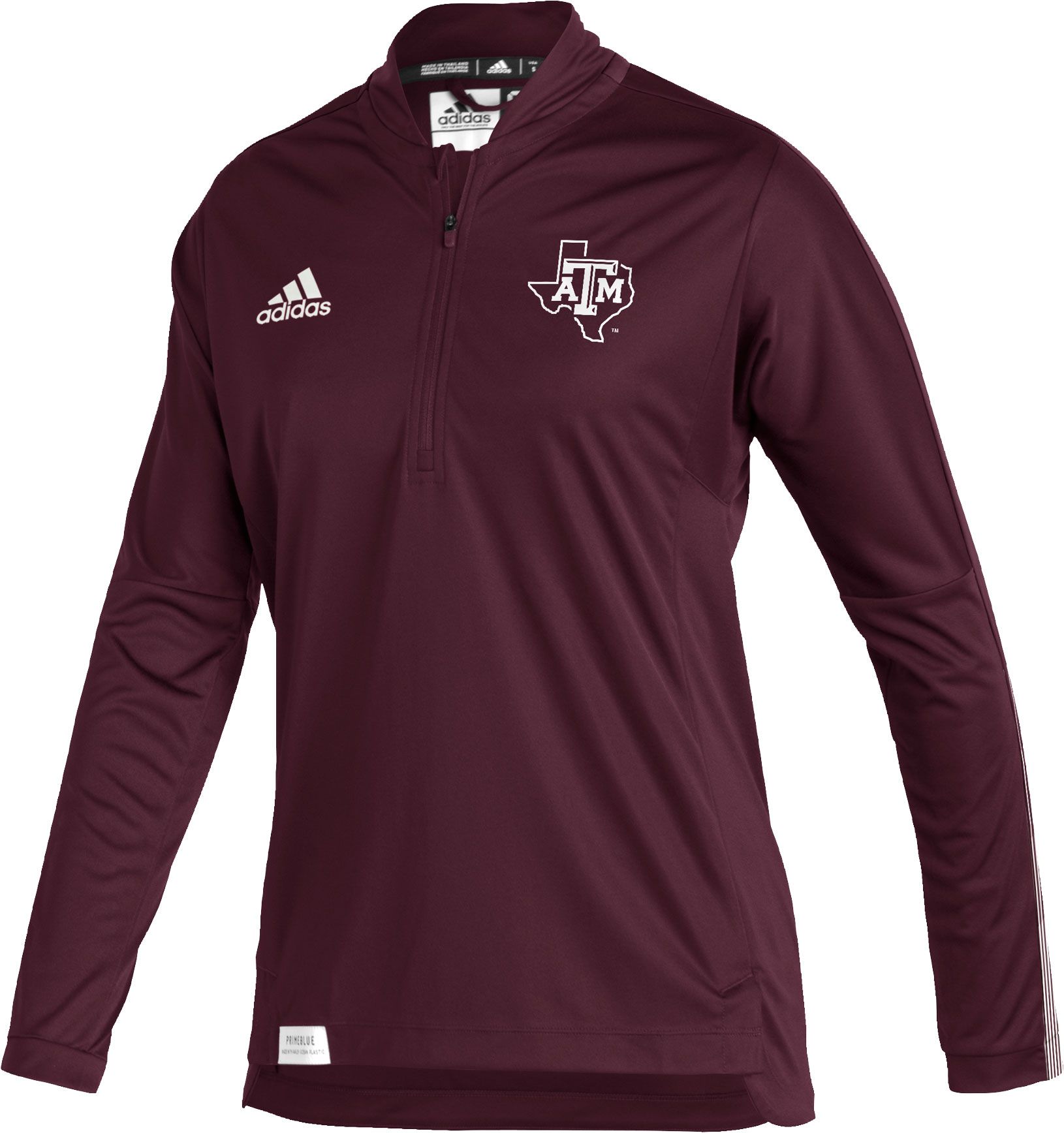 Adidas Texas A&M Aggies Script Pinstripe - Maroon