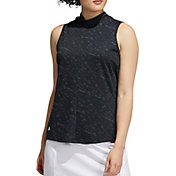 adidas Women's Jacquard Primeblue Sleeveless Golf Shirt