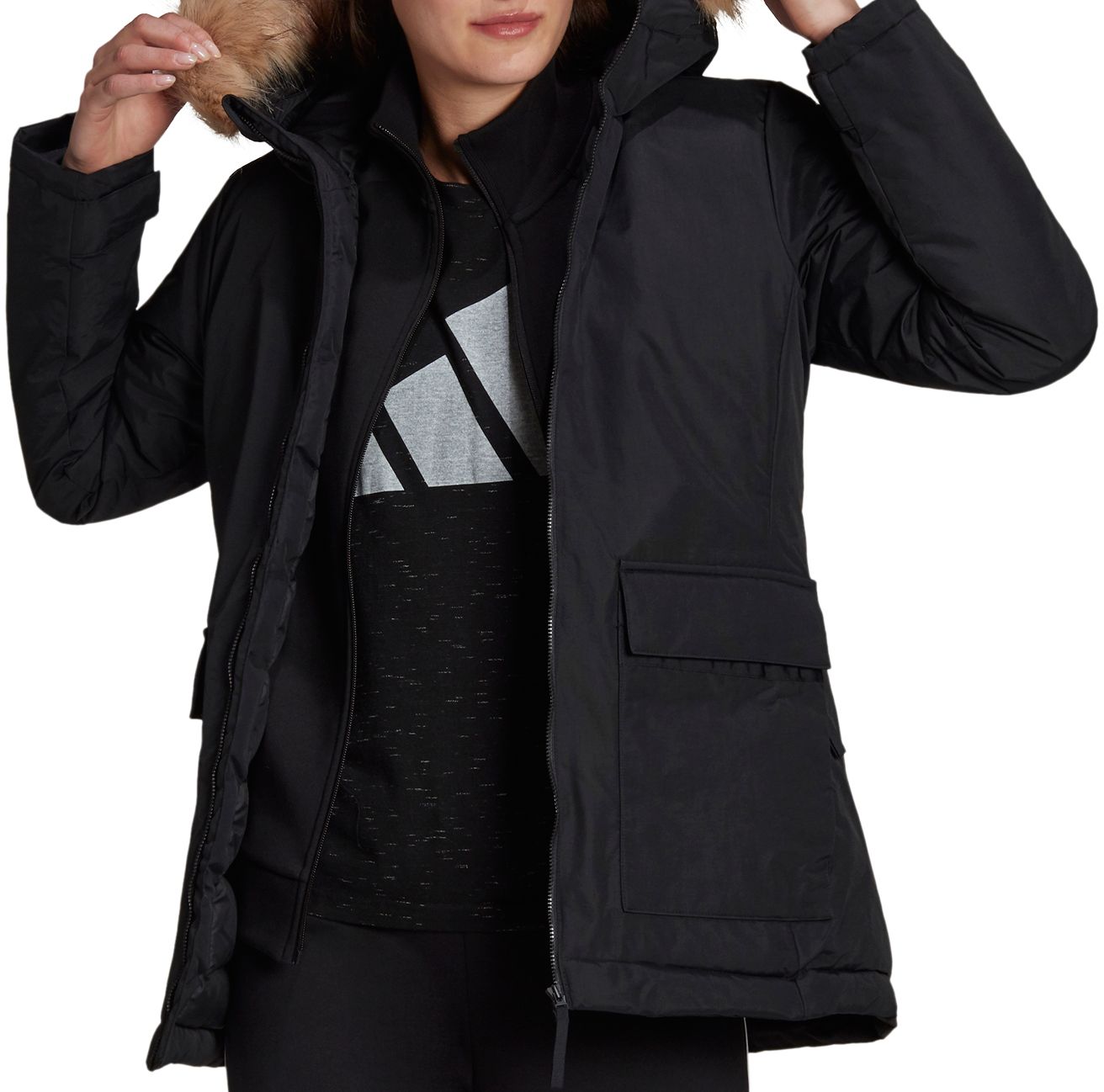adidas Women's Utilitas Hooded Parka