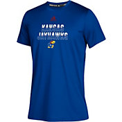 adidas Youth Kansas Jayhawks Blue Climatech Performance T-Shirt