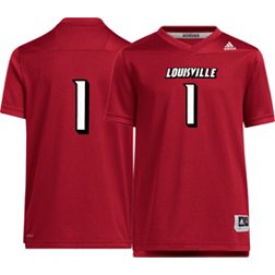 adidas Youth Louisville Cardinals #1 Cardinal Replica Football Jersey