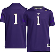 adidas Youth Washington Huskies #1 Purple Replica Football Jersey
