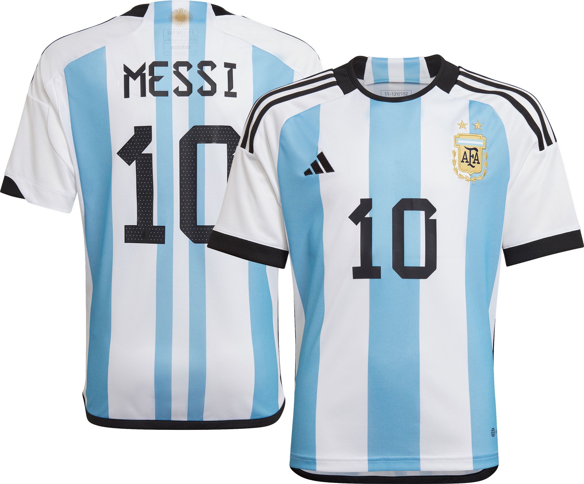 adidas Argentina Home Messi 10 2 Star Jersey incl. Final MDT - NEW - Size S