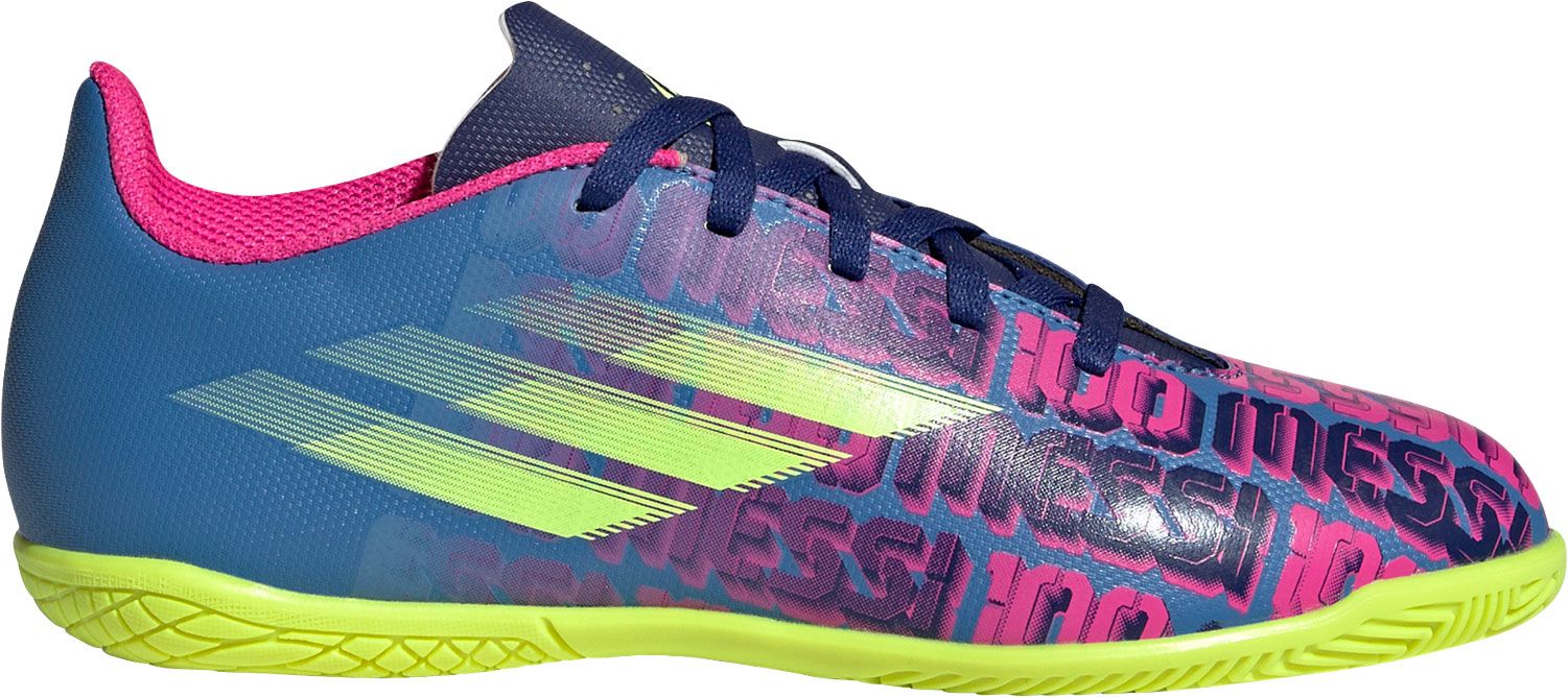 adidas Kids' X Speedflow.4 Messi Indoor Soccer Shoes - Blue