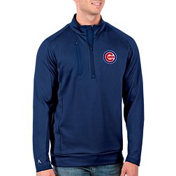 Antigua Men's Tall Chicago Cubs Generation Royal Half-Zip Shirt