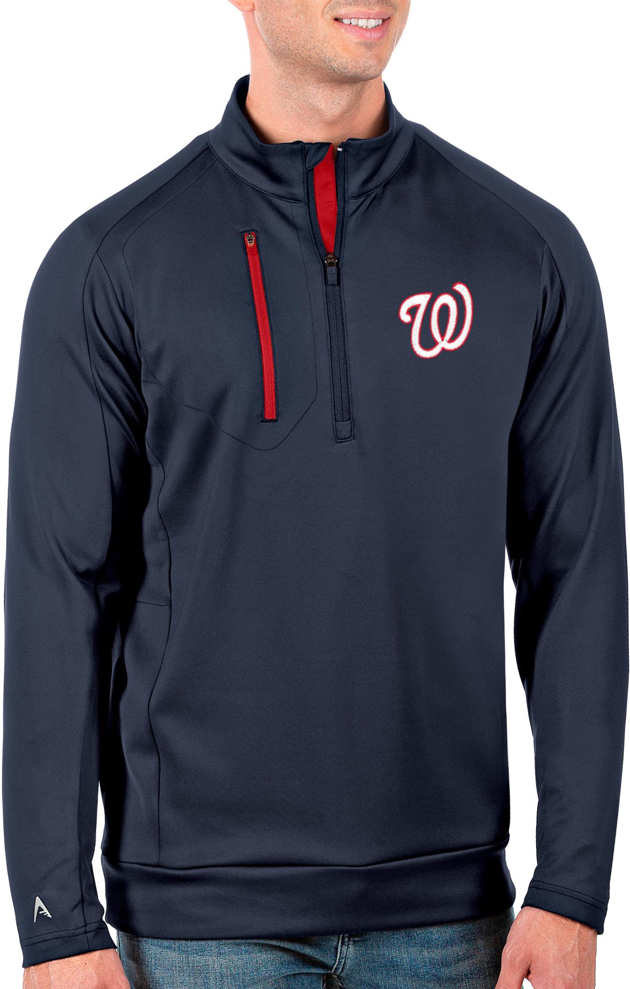 Antigua Men's Washington Nationals Tribute Navy Performance Polo