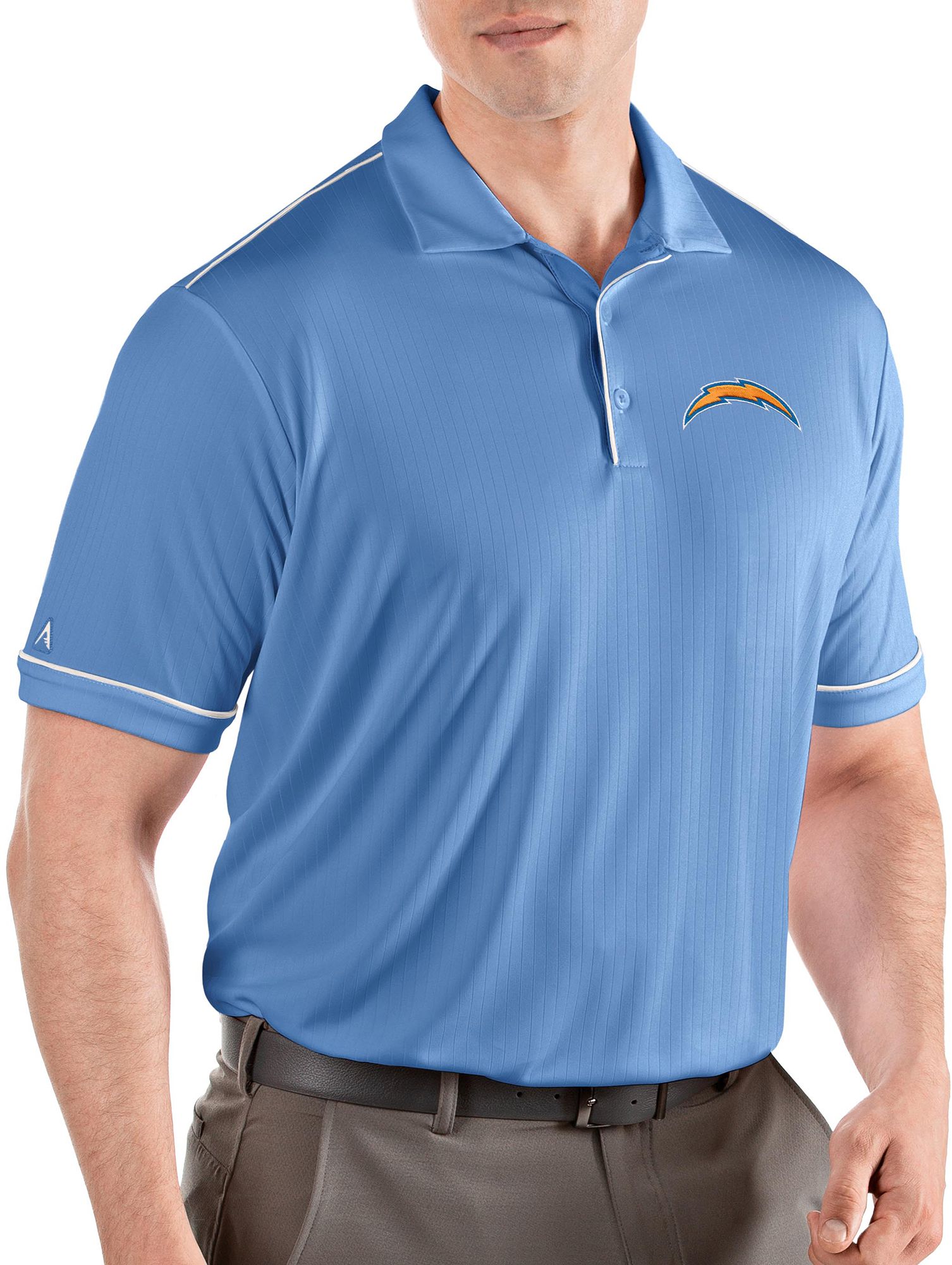 Antigua Apparel / Men's Los Angeles Chargers Blue Salute Polo