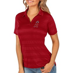 Antigua Women's Los Angeles Angels Compass Red Polo