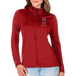 Antigua Women's Los Angeles Angels Generation Full-Zip Red Jacket