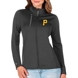 Antigua Women's Pittsburgh Pirates Generation Full-Zip Gray Jacket