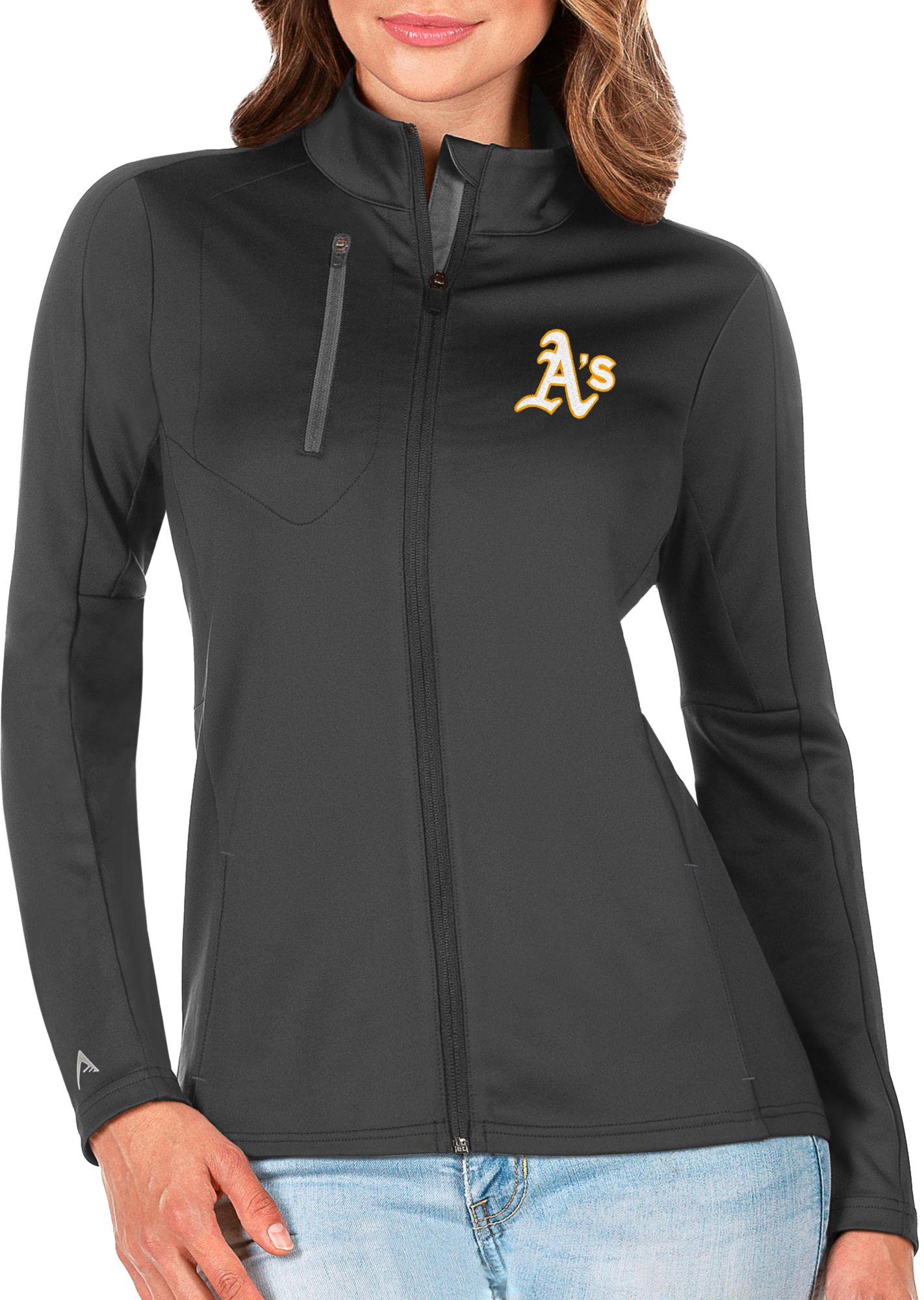 Antigua Women's Athletics Generation Full-Zip Gray Jacket