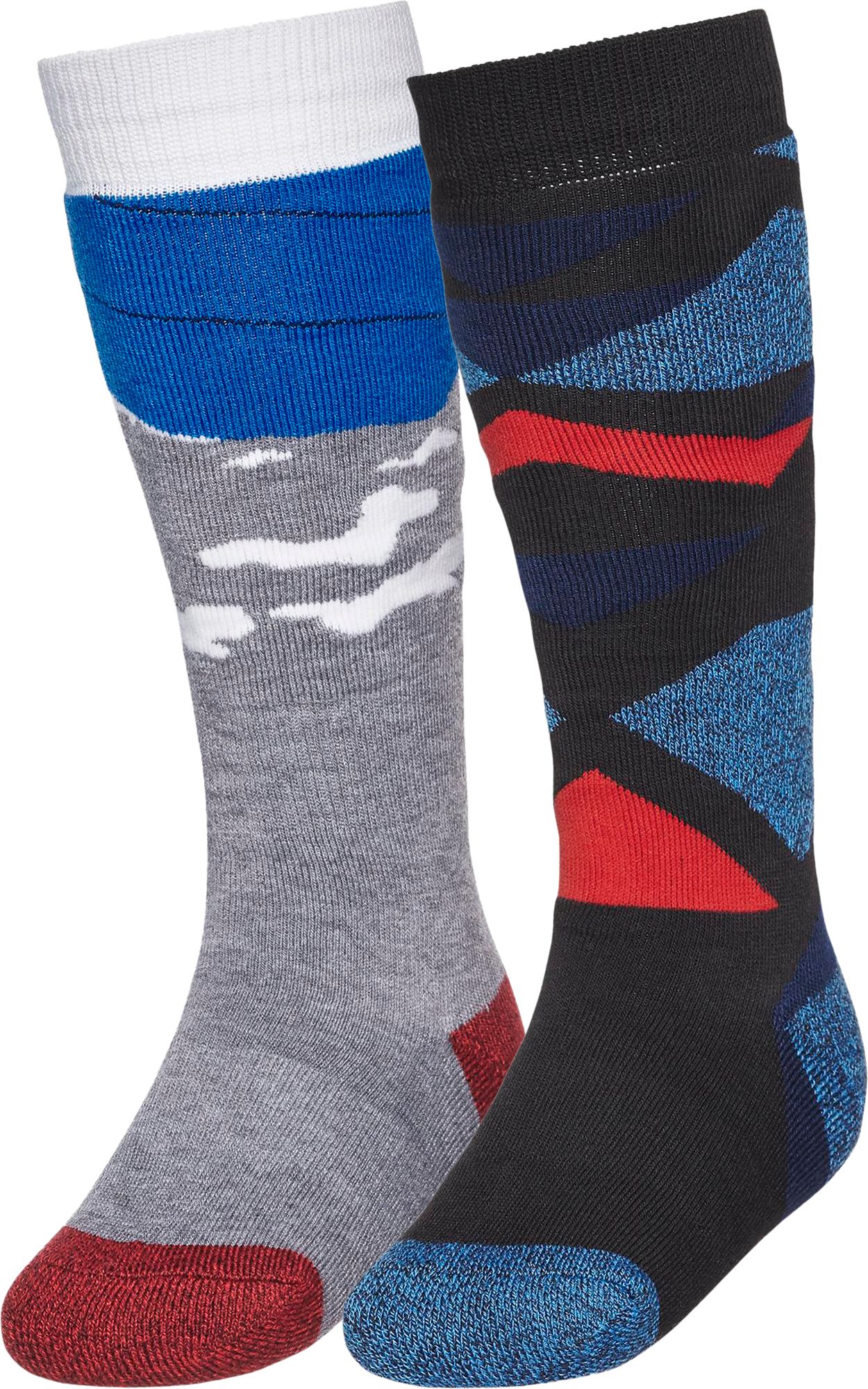 Alpine Design Youth Snow Sport Socks  2 Pack, Light Heather Grey