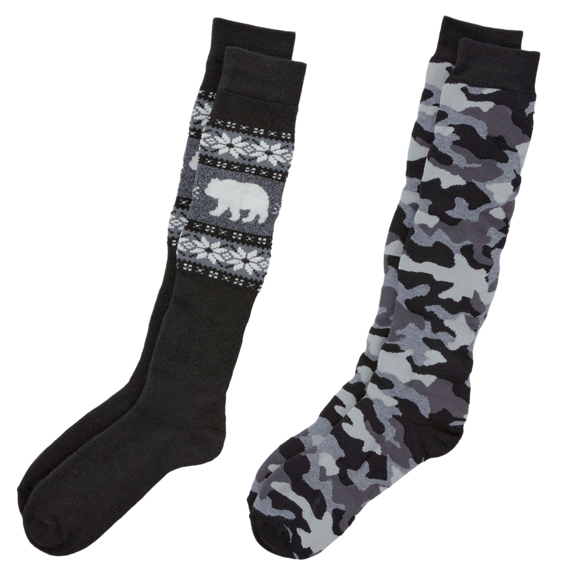 Alpine Design Men's Snow Sport Socks – 2 pack