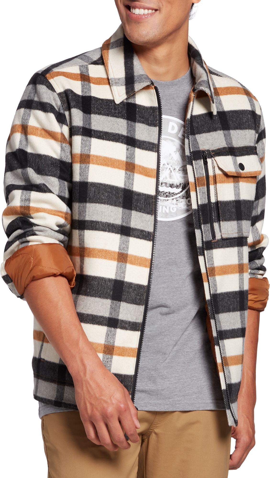 Bone White Plaid