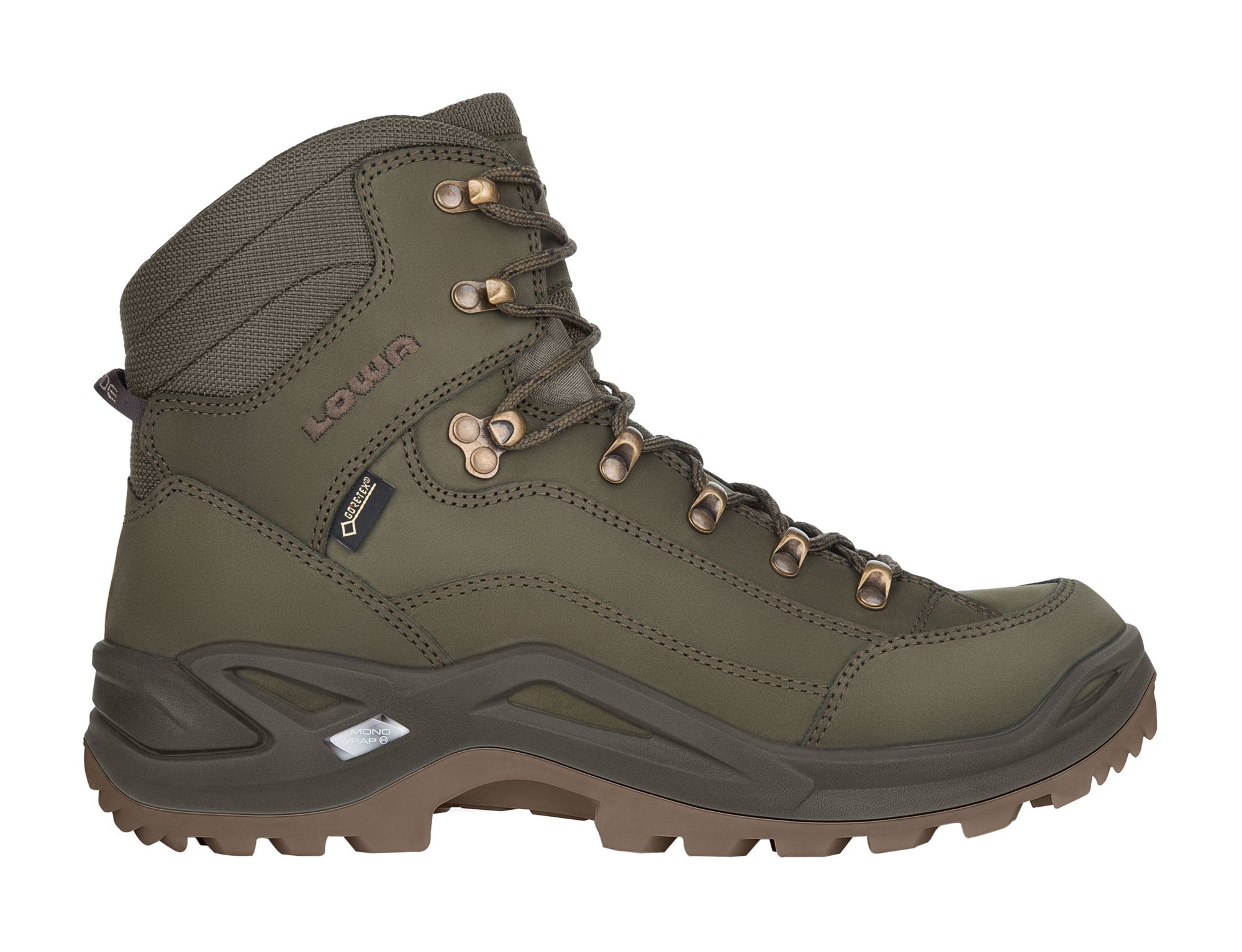 Photos - Trekking Shoes LOWA Men's Renegade GTX Mid Boots, Size 10, Basil | Father's Day Gift Idea 