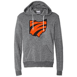Where I'm From Cincy State Stripe Grey Pullover Hoodie