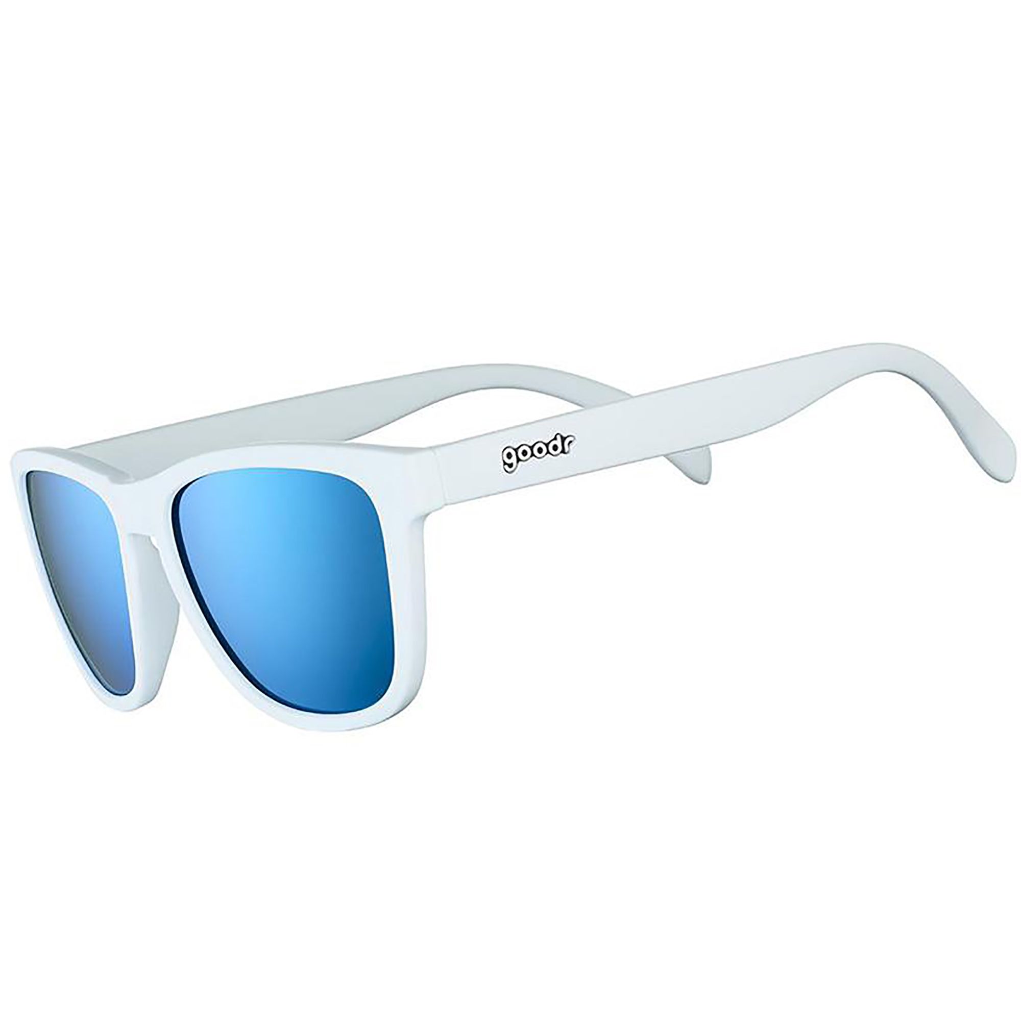 Photos - Sunglasses Goodr Iced By Yetis , Men's, White Frame/Blue Lens 21AVJUCDBYYTS