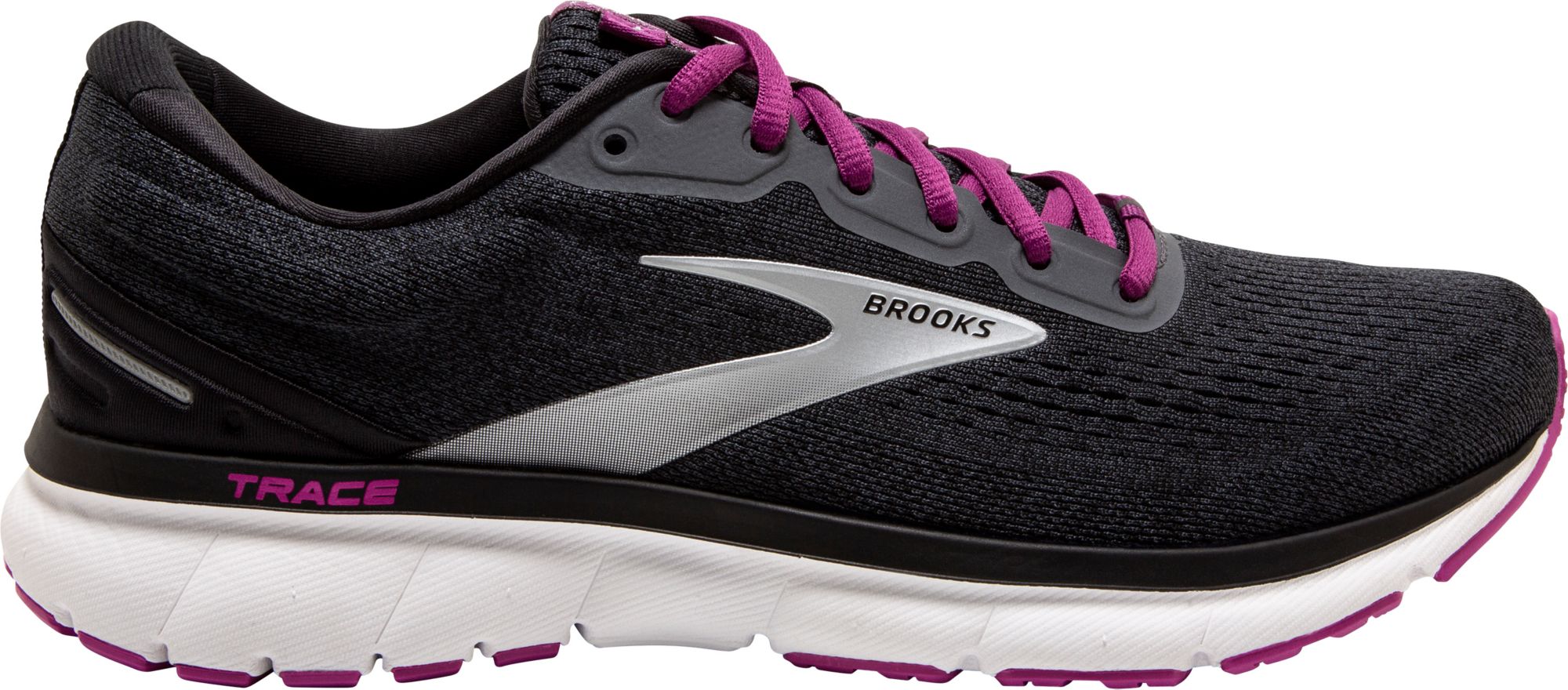 all white brooks running shoes