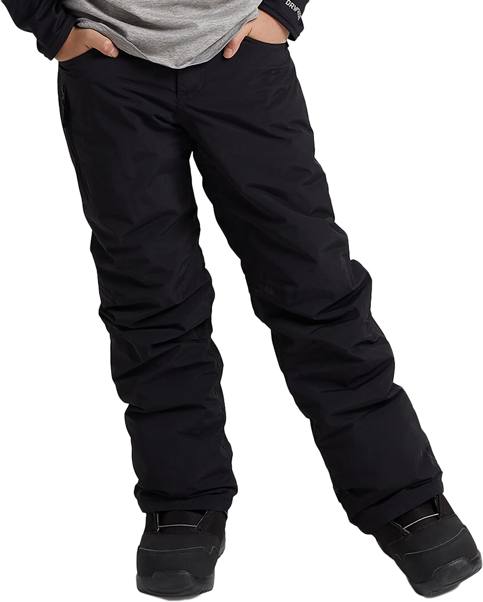 Photos - Ski Wear Burton Boys' Barnstorm Pants, Medium, True Black 21BRTBBBRNSTRMPNTAPO 