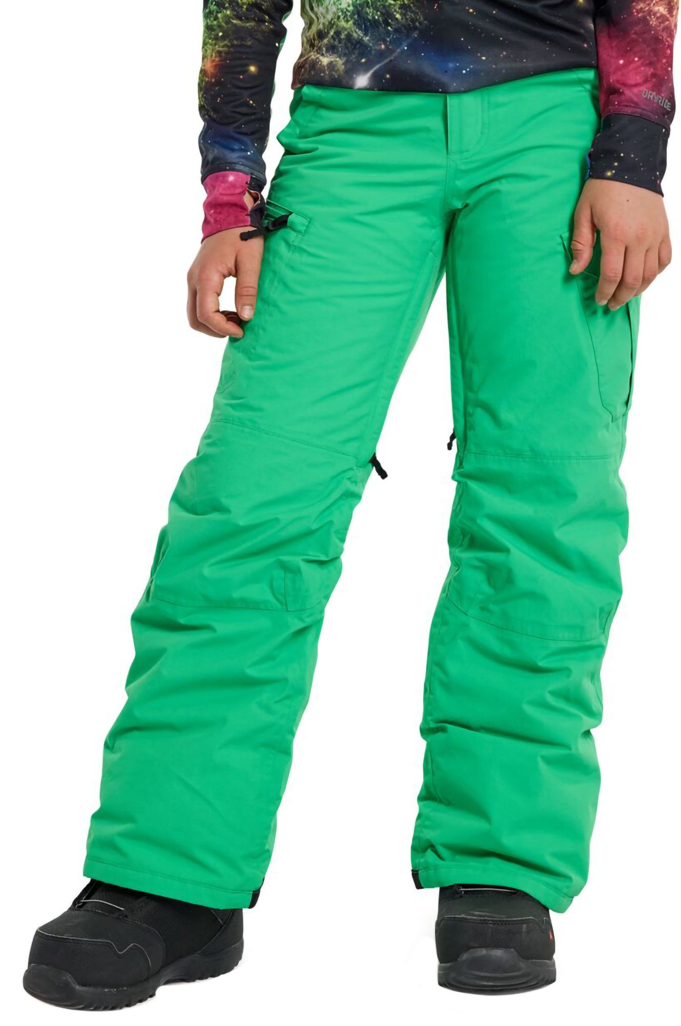 Photos - Ski Wear Burton Boys' Exile Cargo Pants, Small, Galaxy Green 21BRTBBXLCRGPNTXXAPO 