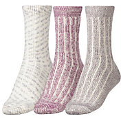 CALIA Women's Lifestyle Heathered Ribbed Socks - 3 Pack