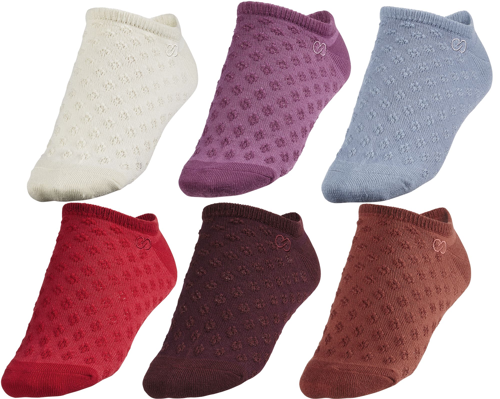 CALIA Texture Trainer Socks - 6 Pack