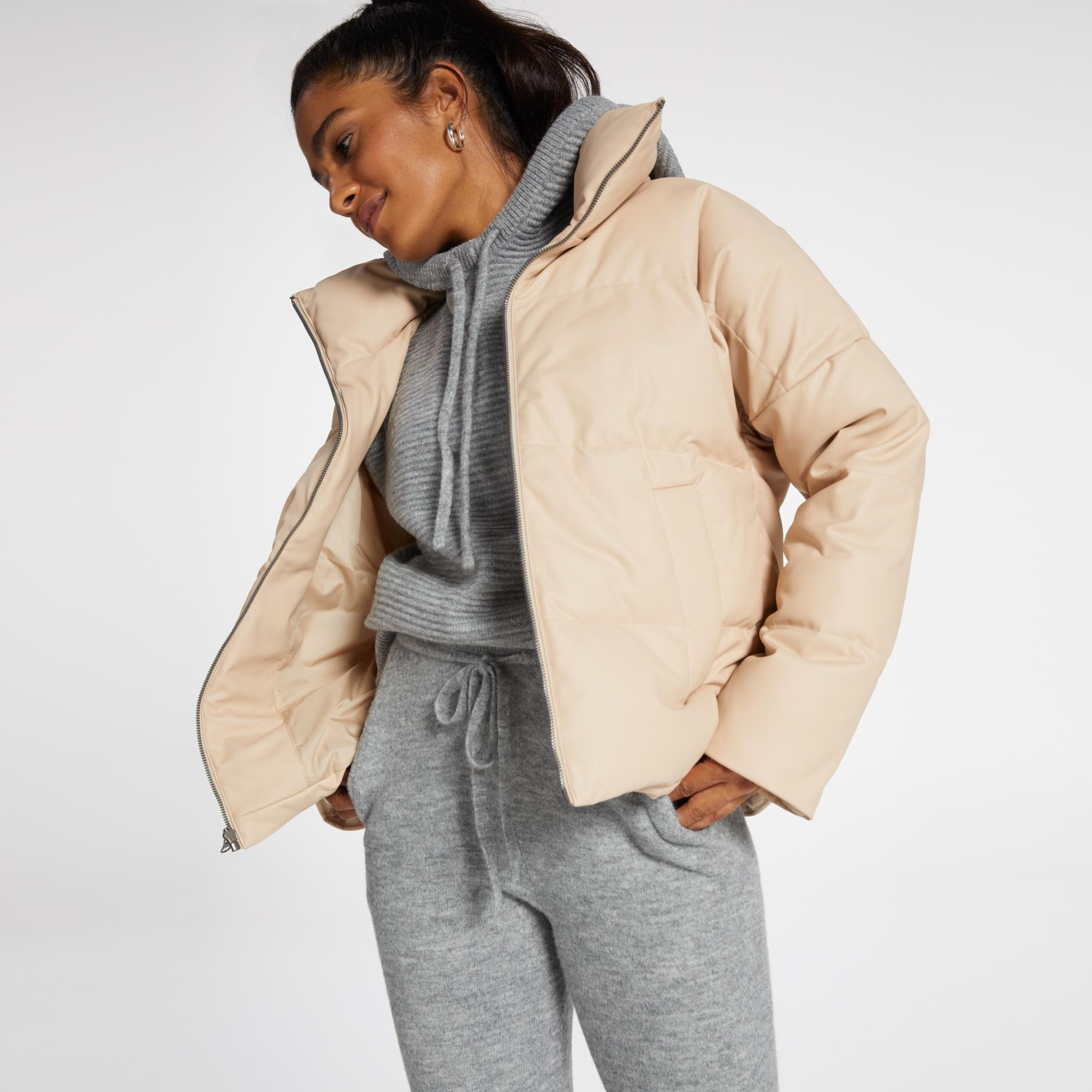 CALIA Women's Ath-Leather Puffer