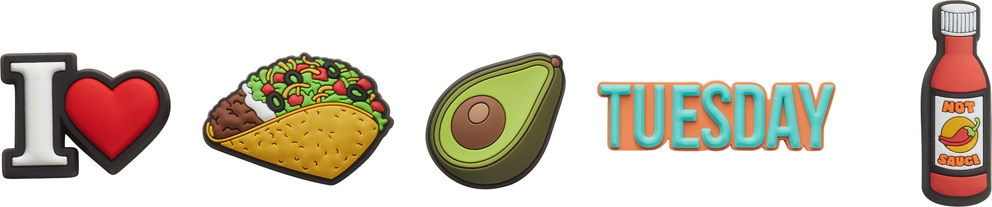 Crocs Jibbitz Taco Tuesday 5 Pack