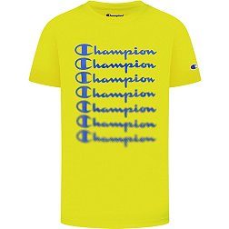 Champion Boys' Short Sleeve Blur Script T-Shirt
