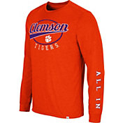 Colosseum Men's Clemson Tigers Orange Far Out! Long Sleeve T-Shirt