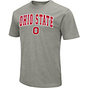 Colosseum Men's Ohio State Buckeyes Grey Dual Blend T-Shirt