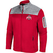 Colosseum Men's Ohio State Buckeyes Scarlet Third Wheel Full-Zip Jacket