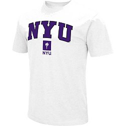 Colosseum Men's NYU Violets White Dual Blend T-Shirt