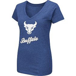 Colosseum Women's Buffalo Bulls Blue Dual Blend V-Neck T-Shirt