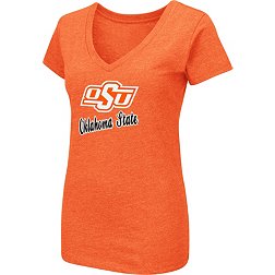 Colosseum Women's Oklahoma State Cowboys Orange Dual Blend V-Neck T-Shirt