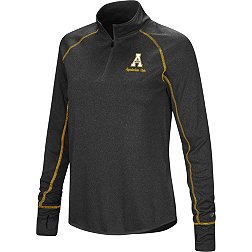 Colosseum Women's Appalachian State Mountaineers Black Stingray Quarter-Zip Shirt